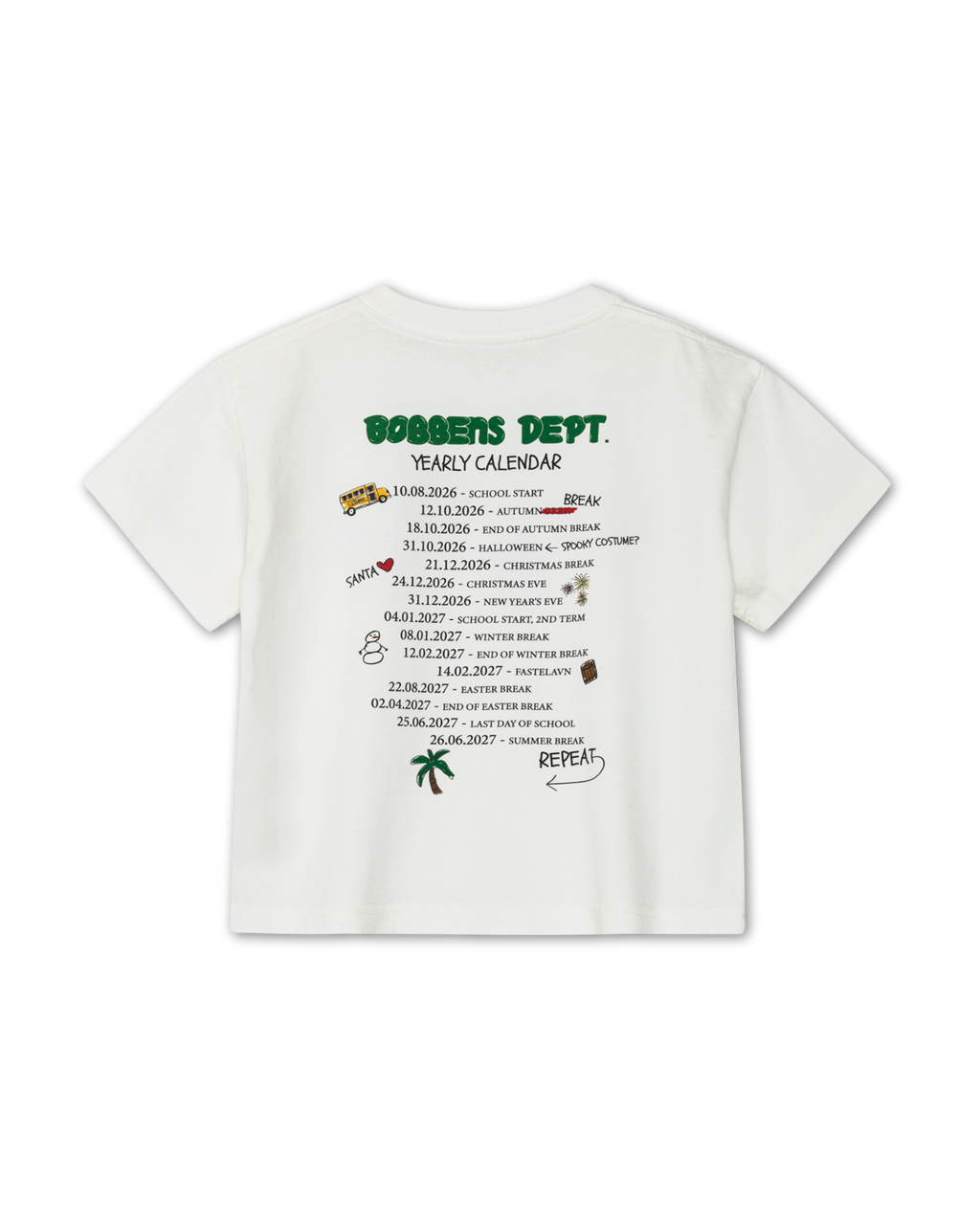 Yearly Calendar Tee
